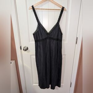 Vintage Alice Maloof Lace Nightgown/Slip Black